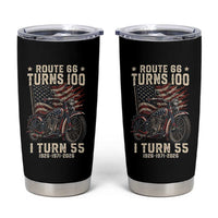 Route Highway 66 Turns 100 I Turn 55 Tumbler Cup Vintage 1971 American Classic V-Twin Motorcycle Lover 55th Birthday Gift