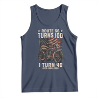 Route Highway 66 Turns 100 I Turn 40 Tank Top Vintage 1986 American Classic V-Twin Motorcycle Lover 40th Birthday Gift