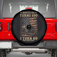 Route Highway 66 Turns 100 I Turn 80 Spare Tire Cover Vintage 1946 American Motorcycle Lover 80th Birthday Gift