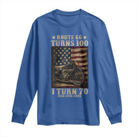 Route Highway 66 Turns 100 I Turn 70 Long Sleeve Shirt Vintage 1956 American Motorcycle Lover 70th Birthday Gift