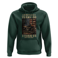 Route Highway 66 Turns 100 I Turn 65 Hoodie Vintage 1961 American Motorcycle Lover 65th Birthday Gift