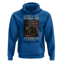 Route Highway 66 Turns 100 I Turn 65 Hoodie Vintage 1961 American Motorcycle Lover 65th Birthday Gift