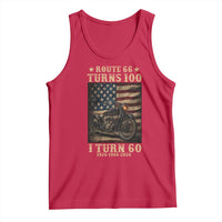 Route Highway 66 Turns 100 I Turn 60 Tank Top Vintage 1966 American Motorcycle Lover 60th Birthday Gift