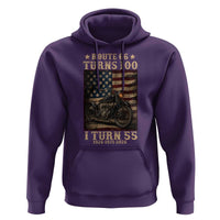 Route Highway 66 Turns 100 I Turn 55 Hoodie Vintage 1971 American Motorcycle Lover 55th Birthday Gift