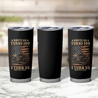 Route Highway 66 Turns 100 I Turn 55 Tumbler Cup Vintage 1971 American Motorcycle Lover 55th Birthday Gift