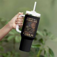 Route Highway 66 Turns 100 I Turn 55 Tumbler With Handle Vintage 1971 American Motorcycle Lover 55th Birthday Gift