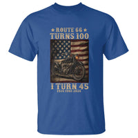 Route Highway 66 Turns 100 I Turn 45 T Shirt Vintage 1981 American Motorcycle Lover 45th Birthday Gift