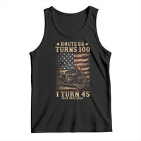 Route Highway 66 Turns 100 I Turn 45 Tank Top Vintage 1981 American Motorcycle Lover 45th Birthday Gift