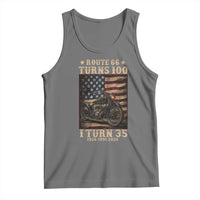 Route Highway 66 Turns 100 I Turn 35 Tank Top Vintage 1991 American Motorcycle Lover 35th Birthday Gift