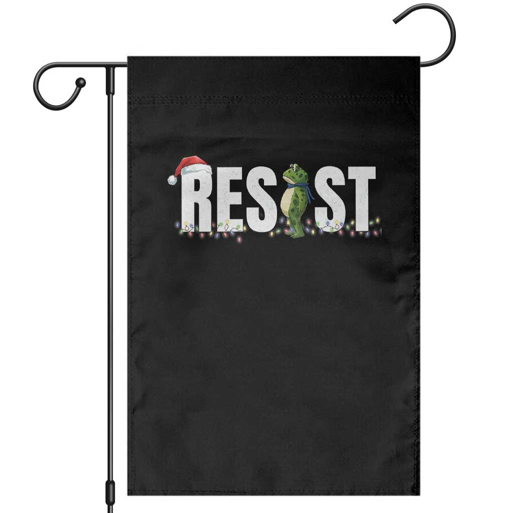 Resist Frog Christmas Garden Flag Funny Portland Protest ICE Activist Meme 2025 - Wonder Print Shop