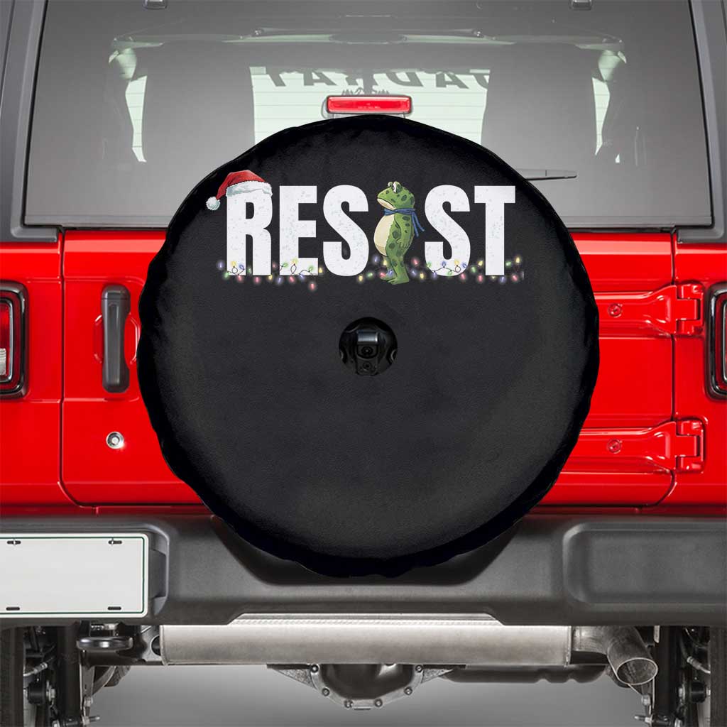 Resist Frog Christmas Spare Tire Cover Funny Portland Protest ICE Activist Meme 2025 - Wonder Print Shop