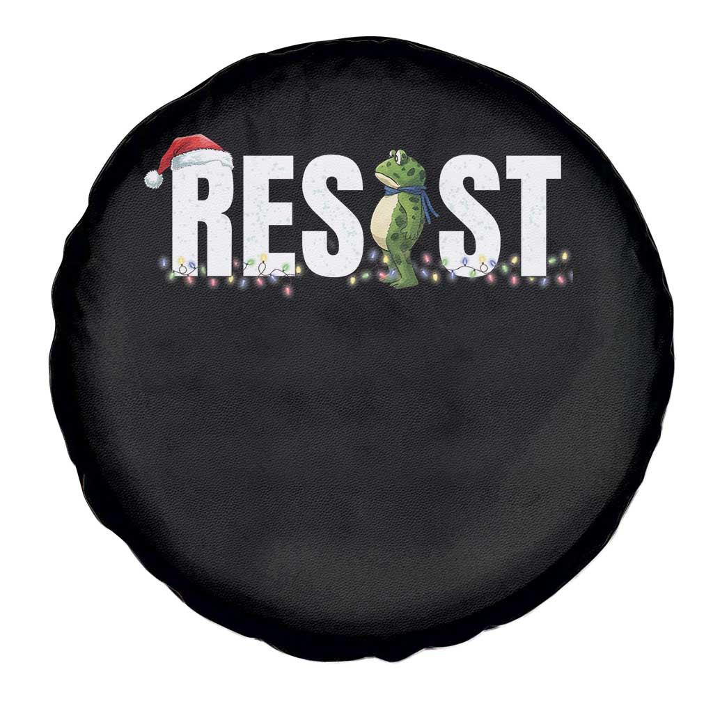 Resist Frog Christmas Spare Tire Cover Funny Portland Protest ICE Activist Meme 2025 - Wonder Print Shop