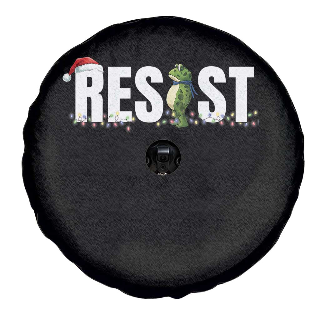 Resist Frog Christmas Spare Tire Cover Funny Portland Protest ICE Activist Meme 2025 - Wonder Print Shop