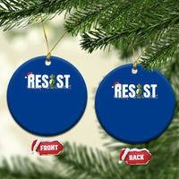 Resist Frog Xmas Ceramic Ornament Funny Portland Protest ICE Activist Meme 2025 - Wonder Print Shop