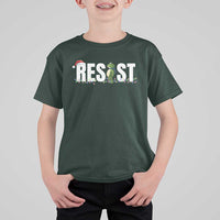 Resist Frog Christmas T Shirt For Kid Funny Portland Protest ICE Activist Meme 2025 - Wonder Print Shop