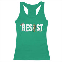 Resist Frog Christmas Racerback Tank Top Funny Portland Protest ICE Activist Meme 2025 - Wonder Print Shop