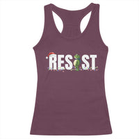 Resist Frog Christmas Racerback Tank Top Funny Portland Protest ICE Activist Meme 2025 - Wonder Print Shop