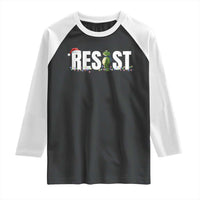 Resist Frog Christmas Raglan Shirt Funny Portland Protest ICE Activist Meme 2025 - Wonder Print Shop