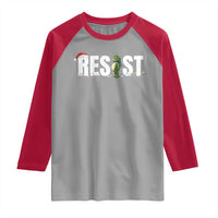 Resist Frog Christmas Raglan Shirt Funny Portland Protest ICE Activist Meme 2025 - Wonder Print Shop