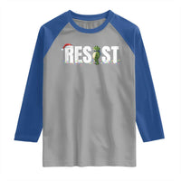 Resist Frog Christmas Raglan Shirt Funny Portland Protest ICE Activist Meme 2025 - Wonder Print Shop