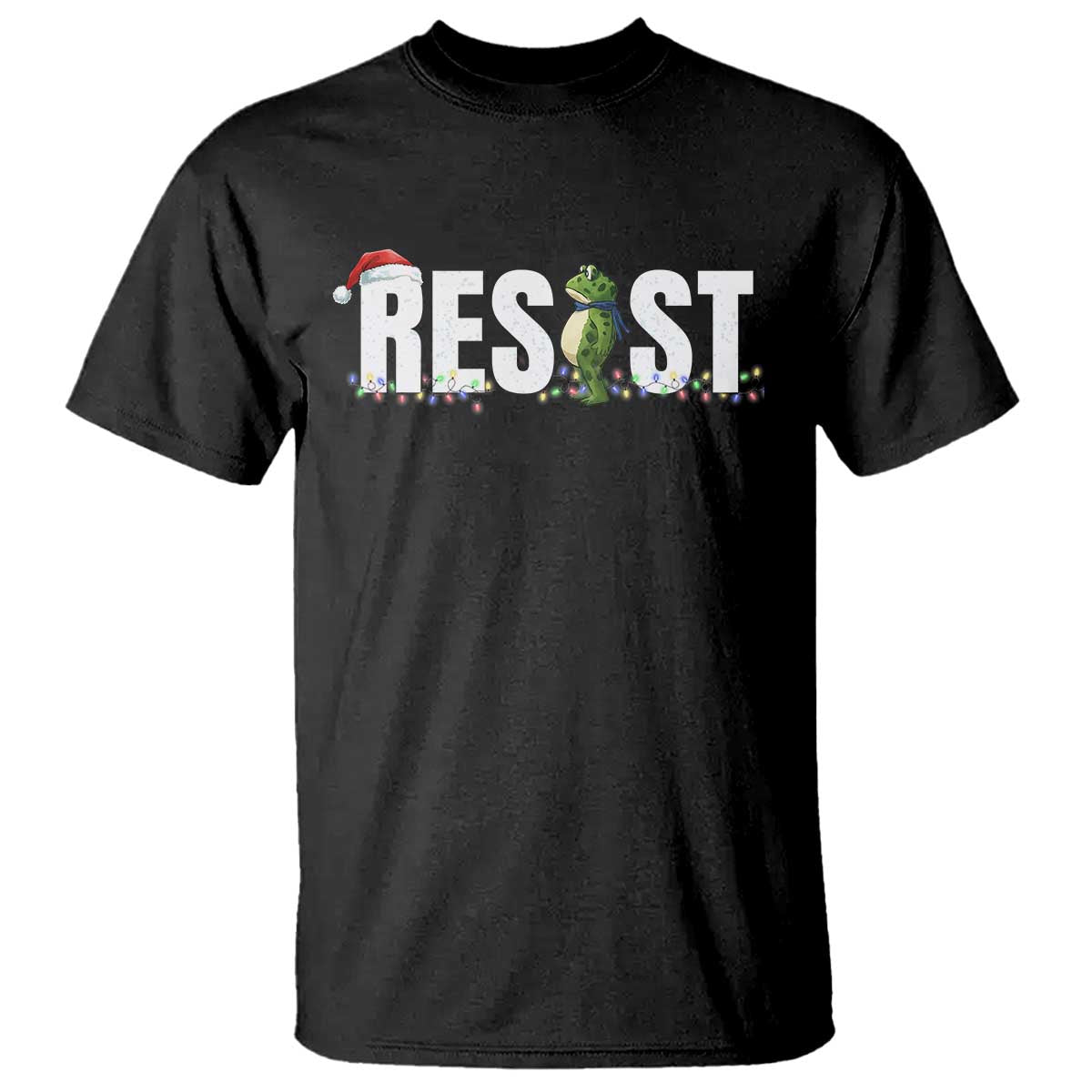 Resist Frog Christmas T Shirt Funny Portland Protest ICE Activist Meme 2025 - Wonder Print Shop