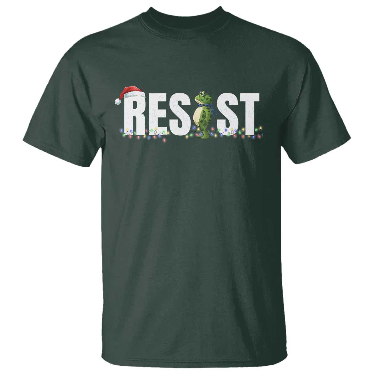 Resist Frog Christmas T Shirt Funny Portland Protest ICE Activist Meme 2025 - Wonder Print Shop