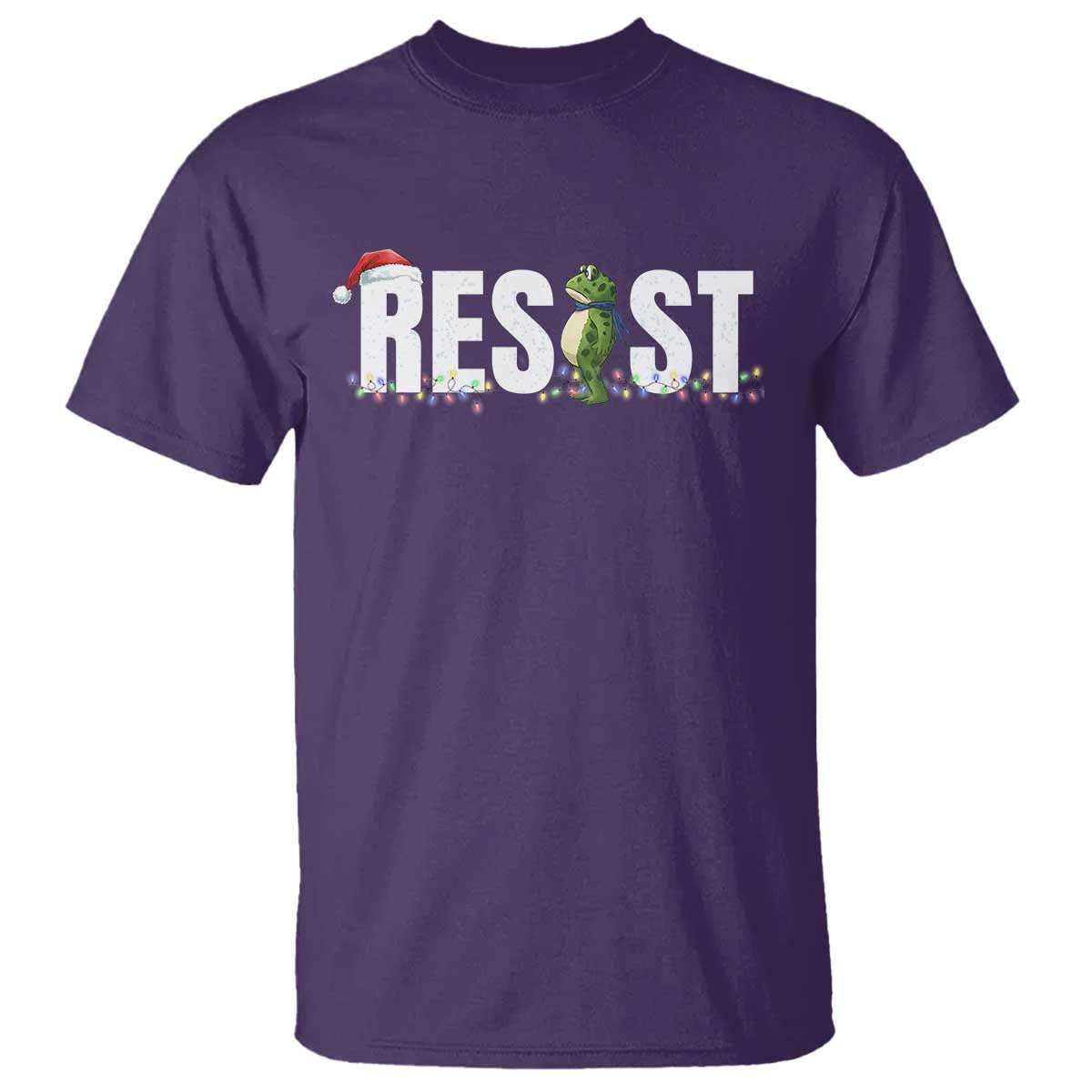 Resist Frog Christmas T Shirt Funny Portland Protest ICE Activist Meme 2025 - Wonder Print Shop