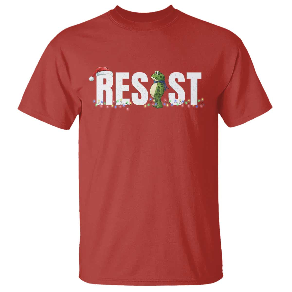 Resist Frog Christmas T Shirt Funny Portland Protest ICE Activist Meme 2025 - Wonder Print Shop
