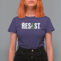 Resist Frog Christmas T Shirt For Women Funny Portland Protest ICE Activist Meme 2025 - Wonder Print Shop