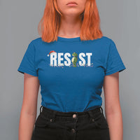 Resist Frog Christmas T Shirt For Women Funny Portland Protest ICE Activist Meme 2025 - Wonder Print Shop
