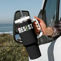 Resist Frog Christmas Tumbler With Handle Funny Portland Protest ICE Activist Meme 2025 - Wonder Print Shop