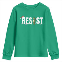 Resist Frog Christmas Youth Sweatshirt Funny Portland Protest ICE Activist Meme 2025 - Wonder Print Shop