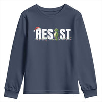 Resist Frog Christmas Youth Sweatshirt Funny Portland Protest ICE Activist Meme 2025 - Wonder Print Shop