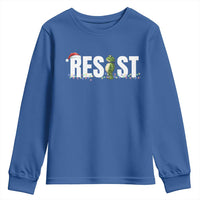 Resist Frog Christmas Youth Sweatshirt Funny Portland Protest ICE Activist Meme 2025 - Wonder Print Shop