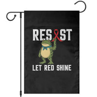 Resist Frog AIDS Awareness Garden Flag Funny Portland Activist Meme HIV Support Red Ribbon - Wonder Print Shop