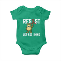 Resist Frog AIDS Awareness Baby Onesie Funny Portland Activist Meme HIV Support Red Ribbon - Wonder Print Shop