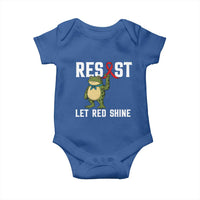 Resist Frog AIDS Awareness Baby Onesie Funny Portland Activist Meme HIV Support Red Ribbon - Wonder Print Shop