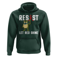 Resist Frog AIDS Awareness Hoodie Funny Portland Activist Meme HIV Support Red Ribbon - Wonder Print Shop
