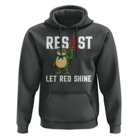 Resist Frog AIDS Awareness Hoodie Funny Portland Activist Meme HIV Support Red Ribbon - Wonder Print Shop