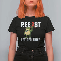 Resist Frog AIDS Awareness T Shirt For Women Funny Portland Activist Meme HIV Support Red Ribbon - Wonder Print Shop