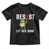 Resist Frog AIDS Awareness Toddler T Shirt Funny Portland Activist Meme HIV Support Red Ribbon - Wonder Print Shop