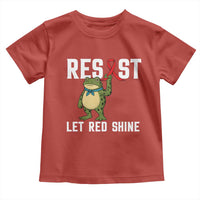 Resist Frog AIDS Awareness Toddler T Shirt Funny Portland Activist Meme HIV Support Red Ribbon - Wonder Print Shop