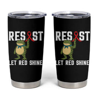 Resist Frog AIDS Awareness Tumbler Cup Funny Portland Activist Meme HIV Support Red Ribbon - Wonder Print Shop