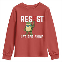 Resist Frog AIDS Awareness Youth Sweatshirt Funny Portland Activist Meme HIV Support Red Ribbon - Wonder Print Shop