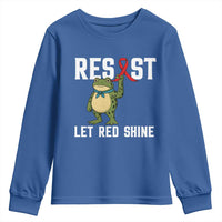Resist Frog AIDS Awareness Youth Sweatshirt Funny Portland Activist Meme HIV Support Red Ribbon - Wonder Print Shop