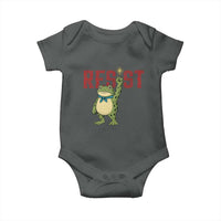 Resist Frog AIDS Awareness Baby Onesie Portland Activist Political Meme HIV Support Red Ribbon - Wonder Print Shop