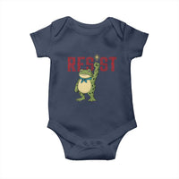 Resist Frog AIDS Awareness Baby Onesie Portland Activist Political Meme HIV Support Red Ribbon - Wonder Print Shop