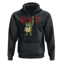 Resist Frog AIDS Awareness Hoodie Portland Activist Political Meme HIV Support Red Ribbon - Wonder Print Shop