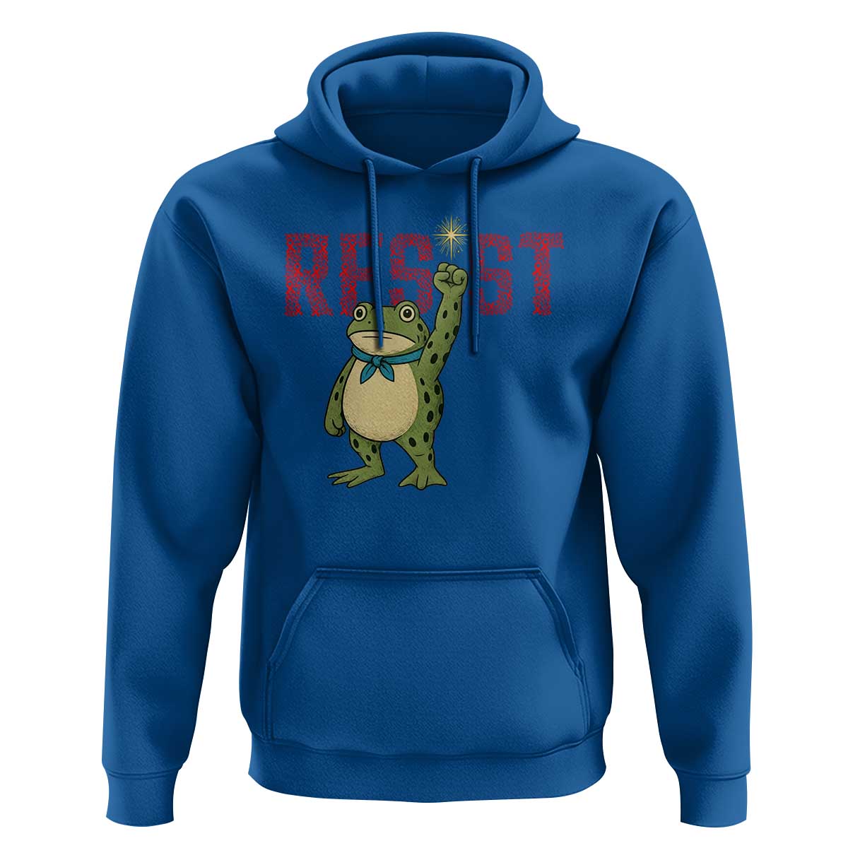 Resist Frog AIDS Awareness Hoodie Portland Activist Political Meme HIV Support Red Ribbon - Wonder Print Shop