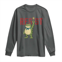 Resist Frog AIDS Awareness Long Sleeve Shirt Portland Activist Political Meme HIV Support Red Ribbon - Wonder Print Shop